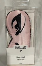 NEW DVF Diane Von Furstenberg Target Leopard Pink Sleep Eye Mask Limited Edition
