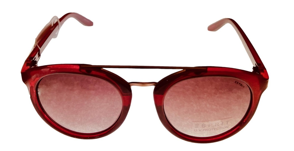 S Esprit Womens Sunglass Red Gold Plastic, Gradient Lens 39071. 531