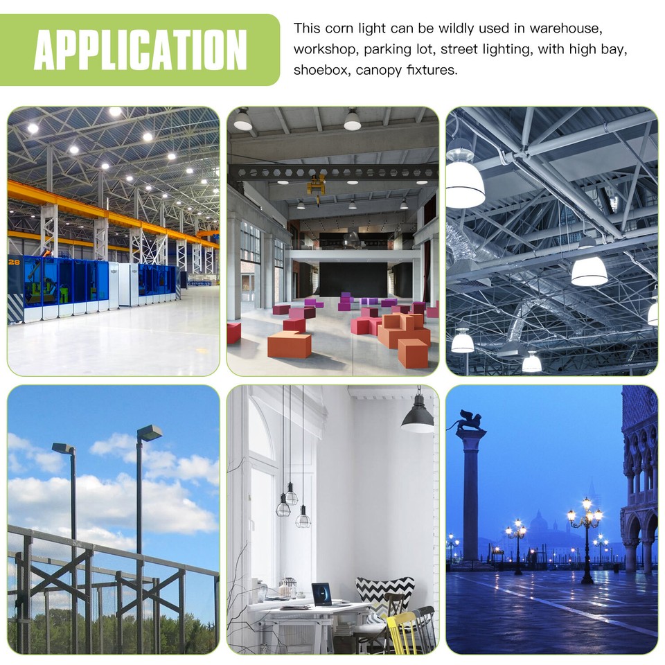 480V 120W LED Corn Light Industrial Warehouse High Bay Lamp Replace