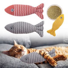 Giocattolo erba gatta morbido peluche pesce gatto morso giocattolo simulazione interattiva pesce gatto forniture
