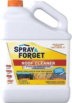 #ad #ad Spray amp; Forget 1 Gallon Concentrated Roof Cleaner 128 Fl Oz Pack of 1 $61.99