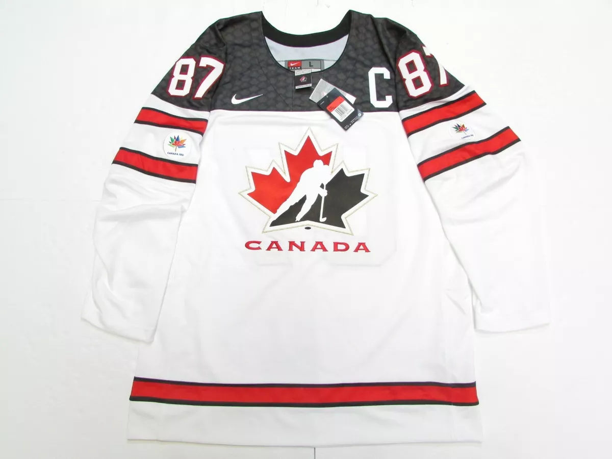 SIDNEY CROSBY WHITE TEAM CANADA 150TH ANNIVERSARY NIKE HOCKEY