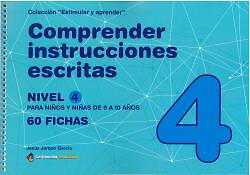 COMPRENDER INSTRUCCIONES ESCRITAS - NIVEL 4. NUEVO. Envío URGENTE. PEDAGOGIA