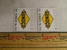 Lionel 455 Oil Derrick SUNOCO Billboard Signs 455-53 YOU GET 2 SIGNS 