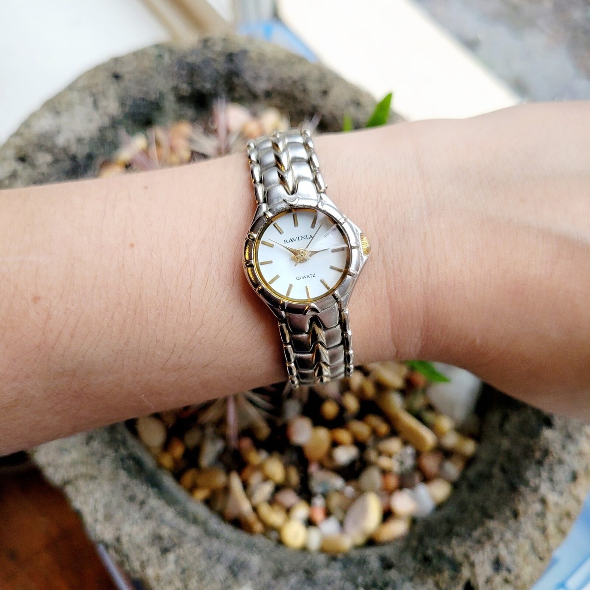Classic Ravinia Quartz Watch Vintage Ravinia Quartz Watch, Silver Tone Stainless Steel  main image 2