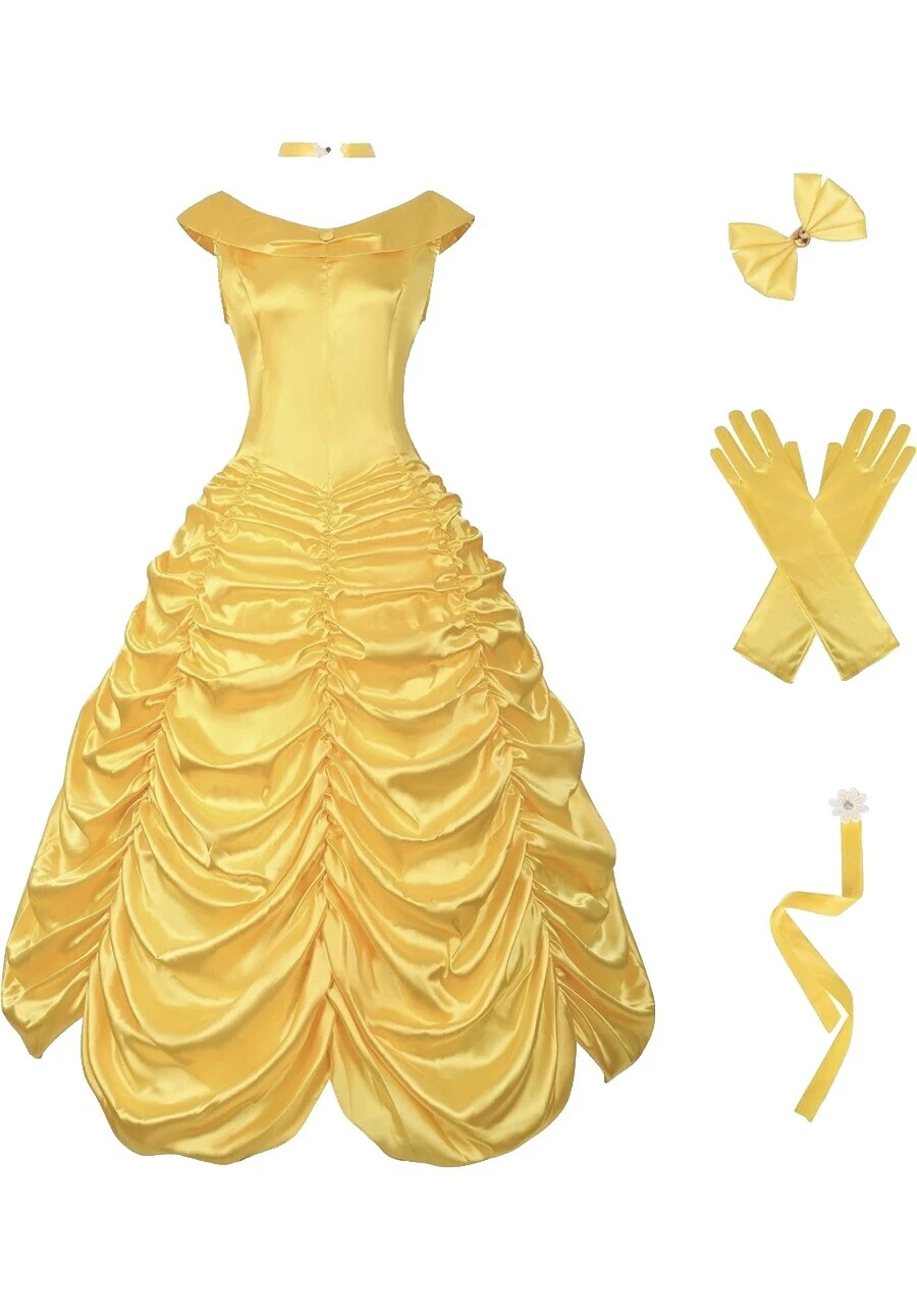 Complete Outfit Costumes Beauty and The Beast for Women