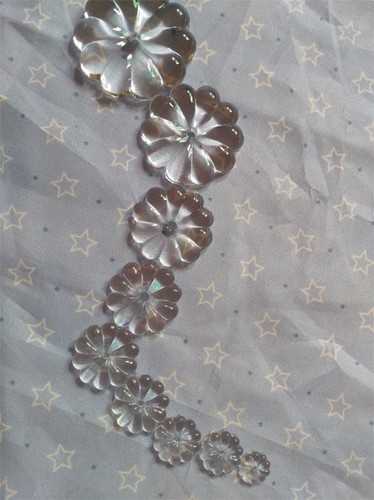 16-60MM Rosette Flower Chandelier Crystal Prism Hanging Pendant Wedding Decor - Picture 6 of 19