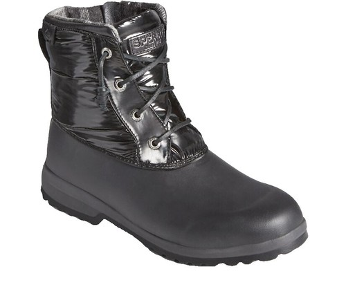 Sperry Top Sider Women's Size Saltwater Duck Boots Black 80755