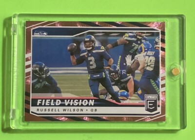   Russell Wilson PINK Parallel Field Vision #FV3 2021 Donruss Elite Seahawks