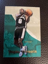 1995-96 Skybox Premium Avery Johnson TRIPLE THREATS card #TT4
