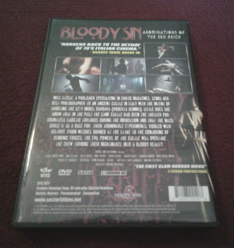Bloody Sin: Abominations of WWII RARE OOP DVD Domizano Christopharo - Foto 2 di 3