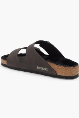 BIRKENSTOCK Arizona Desert Dust Black Genuine Shearling  display picture 1