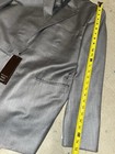 Perry Ellis Mens Principles Suit Jacket Pewter Pocket Lined Blazer Formal 42 SHT — photo 3