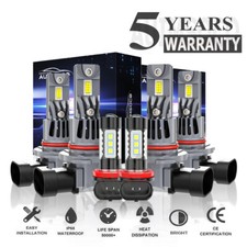 For Chevrolet Colorado Pickup 2004-2008 LED Headlight High Low & Fog Light Bulbs