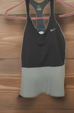 NIKE DRI-FIT Gray 2 Tone WOMEN  S TANKTOP Racer Back Large