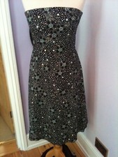 JASPER CONRAN POLKA DOT tea wedding guest races sun dress size 12 cocktail dress