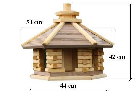 Vogelhaus mit Einsatz zum Füttern,Vogelhäuschen,Futtersilo, Ständer,Vogelstation - Bild 14 von 20