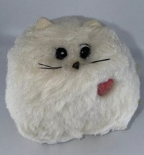 Vintage 1980 DaKin Plush White Cat With Red Heart Japan Artist Society Toy
