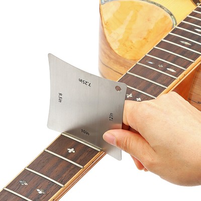 Guitar Bass  Fretboard Saddle Nut Radius Gauge Measure Tool 7.25'' 9.5'' 10'' 12''
