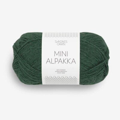 MINI ALPAKKA von SANDNES GARN - DYP SKOGGRØNN (8581) - 50 g / ca. 150 m Wolle