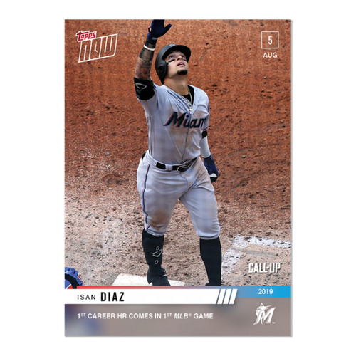 2019 Topps Now 634 Isan Díaz