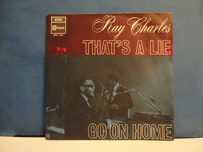 7'' ITALIEN - RAY CHARLES - ''THAT'S A LIE'' - JAZZ - FUNK/SOUL - BLUES - 1968 