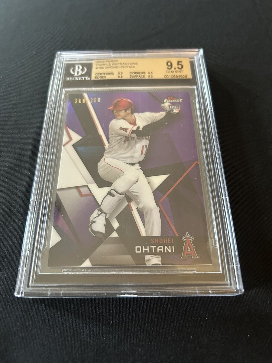 2018 TOPPS FINEST PURPLE REFRACTOR ROOKIE SHOHEI OHTANI 206 2018 TOPPS FINEST PURPLE REFRACTOR ROOKIE SHOHEI OHTANI 206