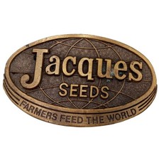 Farmers Feed The Works Belt Buckle Jacques Seeds 1977 Vintage Country Western