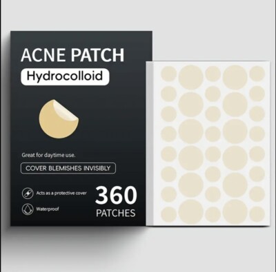 360 Pieces Acne Patch Tag Hydrocolloid Pimple Spot Acne Patch Plaster Pickel