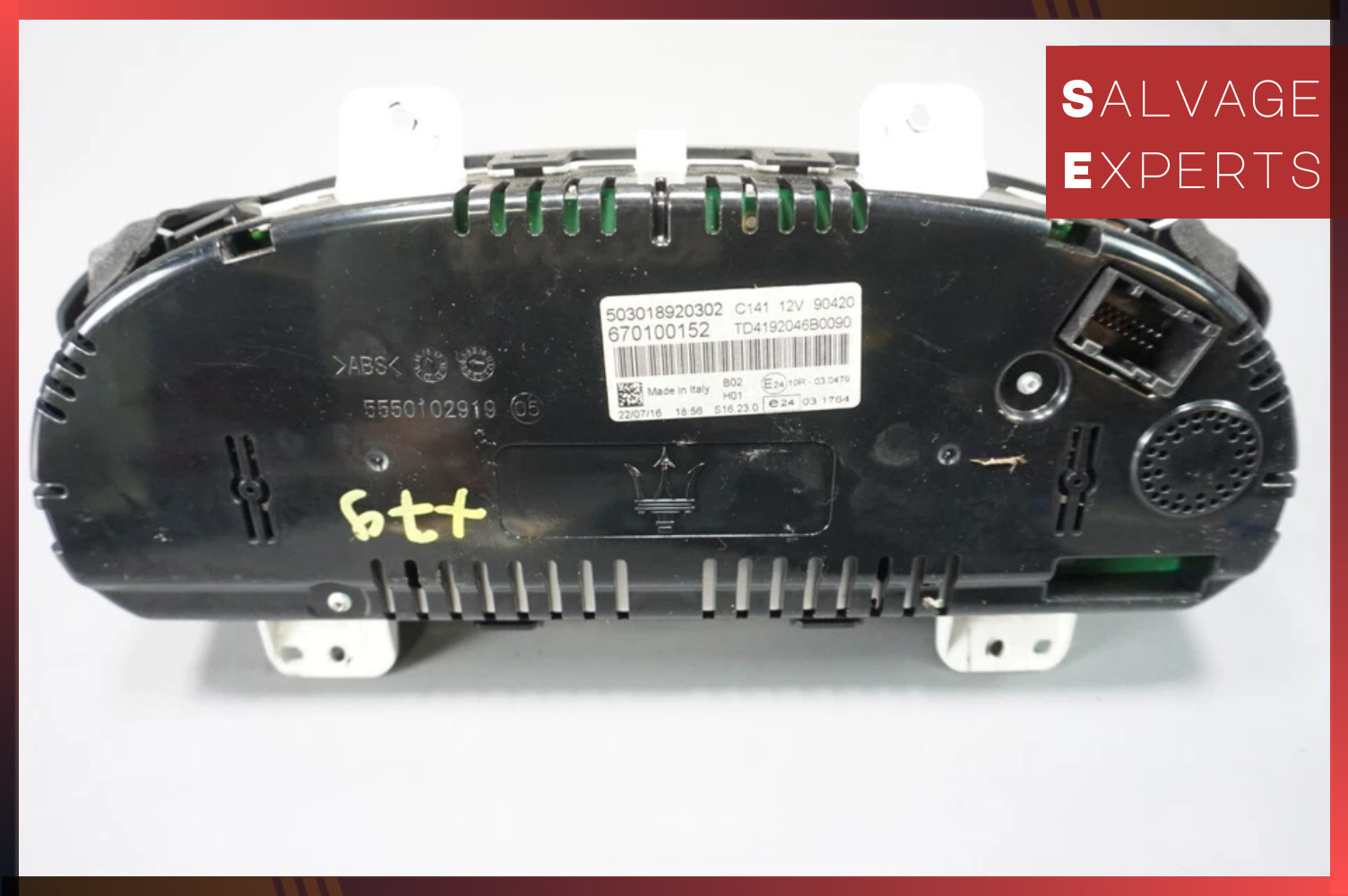 2014–2020 Maserati Ghibli Speedometer Instrument Cluster Gauge 5550102919 OEM