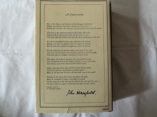 John Masefield POEMS Complete Edition with Recent Poems Hardcover. 9th Printing - Picture 5 of 24