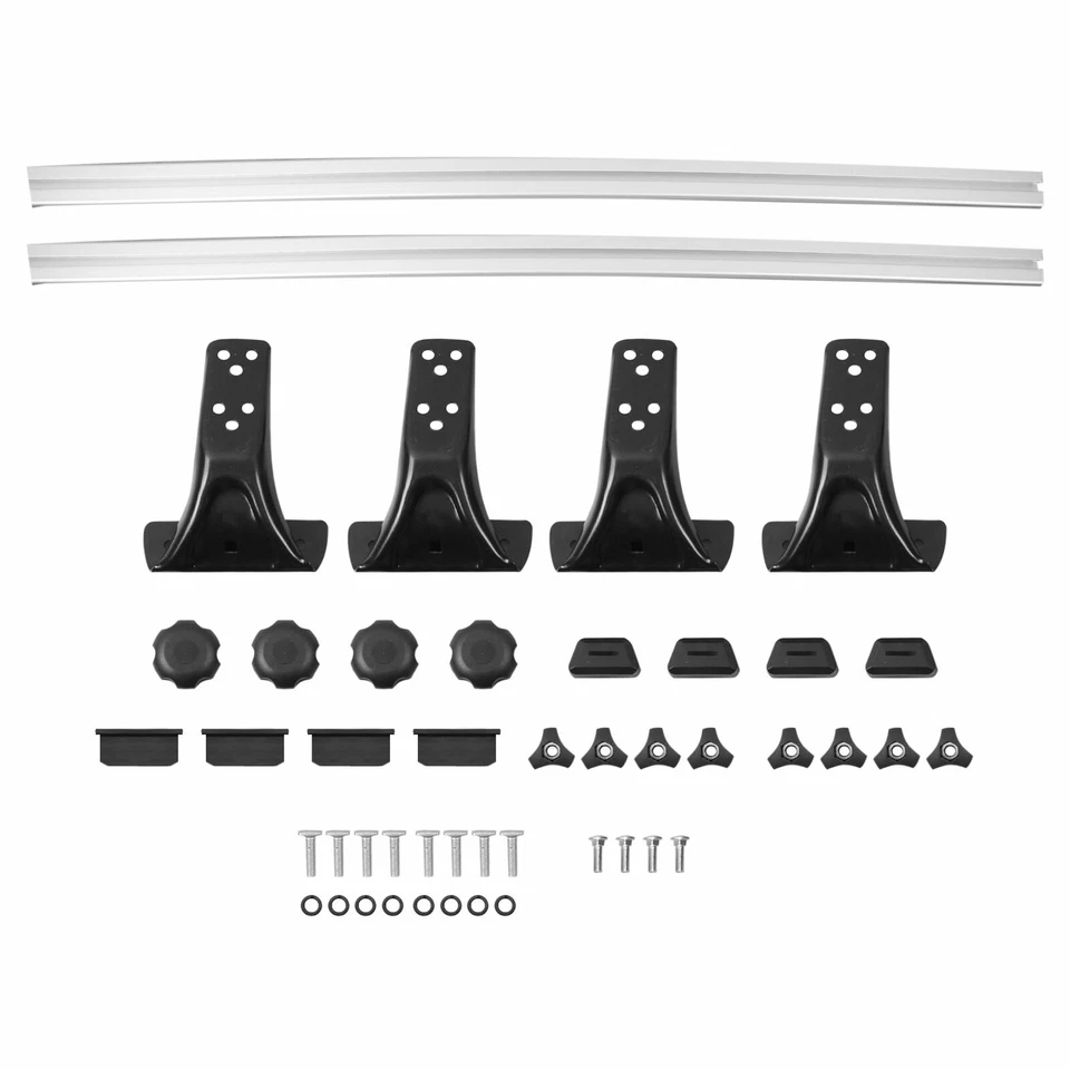 For Toyota Yaris Hatchback Sedan 48" Car Top Roof Rack Cross Bar Luggage Carrier - Image 4 of 4