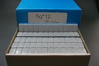 100 pieces 6 kg adhesive weights balancing weights adhesive bars 60 g 12 x 5 g bars top - Picture 1 of 1