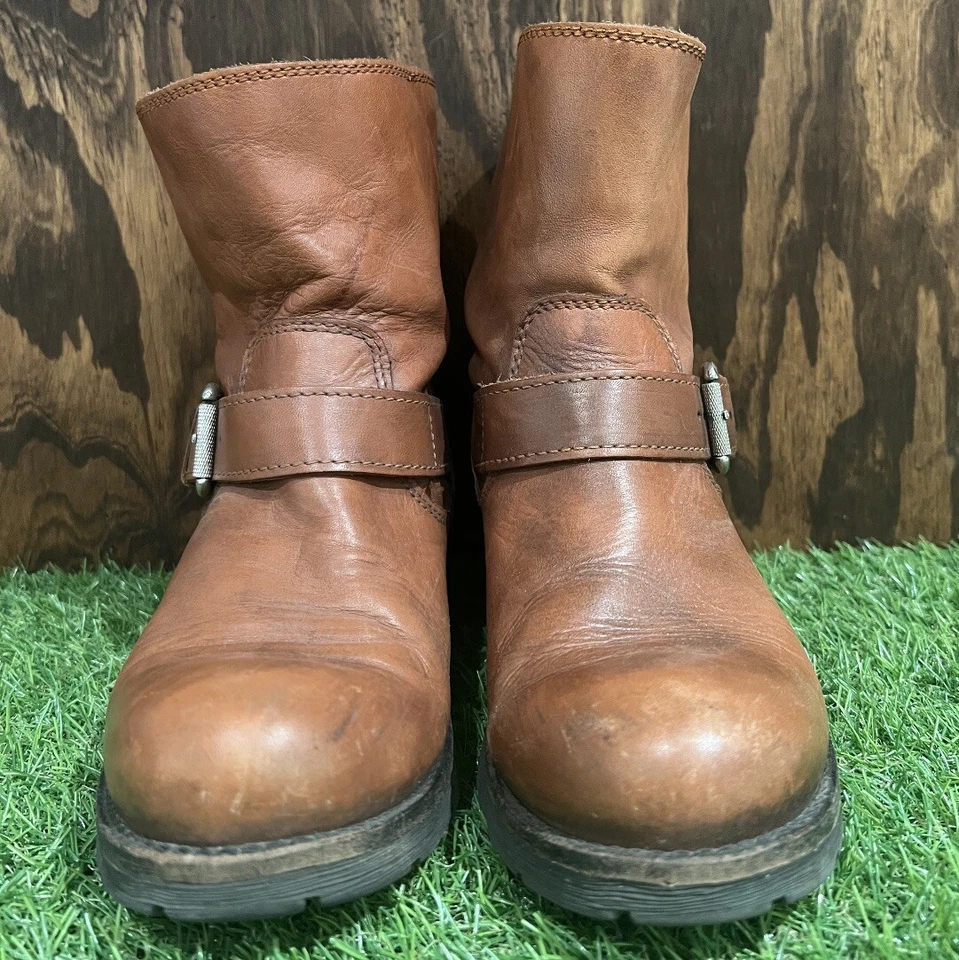 Botas de Motociclista DIESEL Cuero Marrón / Talla EU37 Mujer US 6 Foto 3 de 4