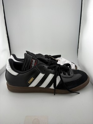 WORN adidas Samba Classic Black White Dark Gum 034563 Size 8 NO BOX