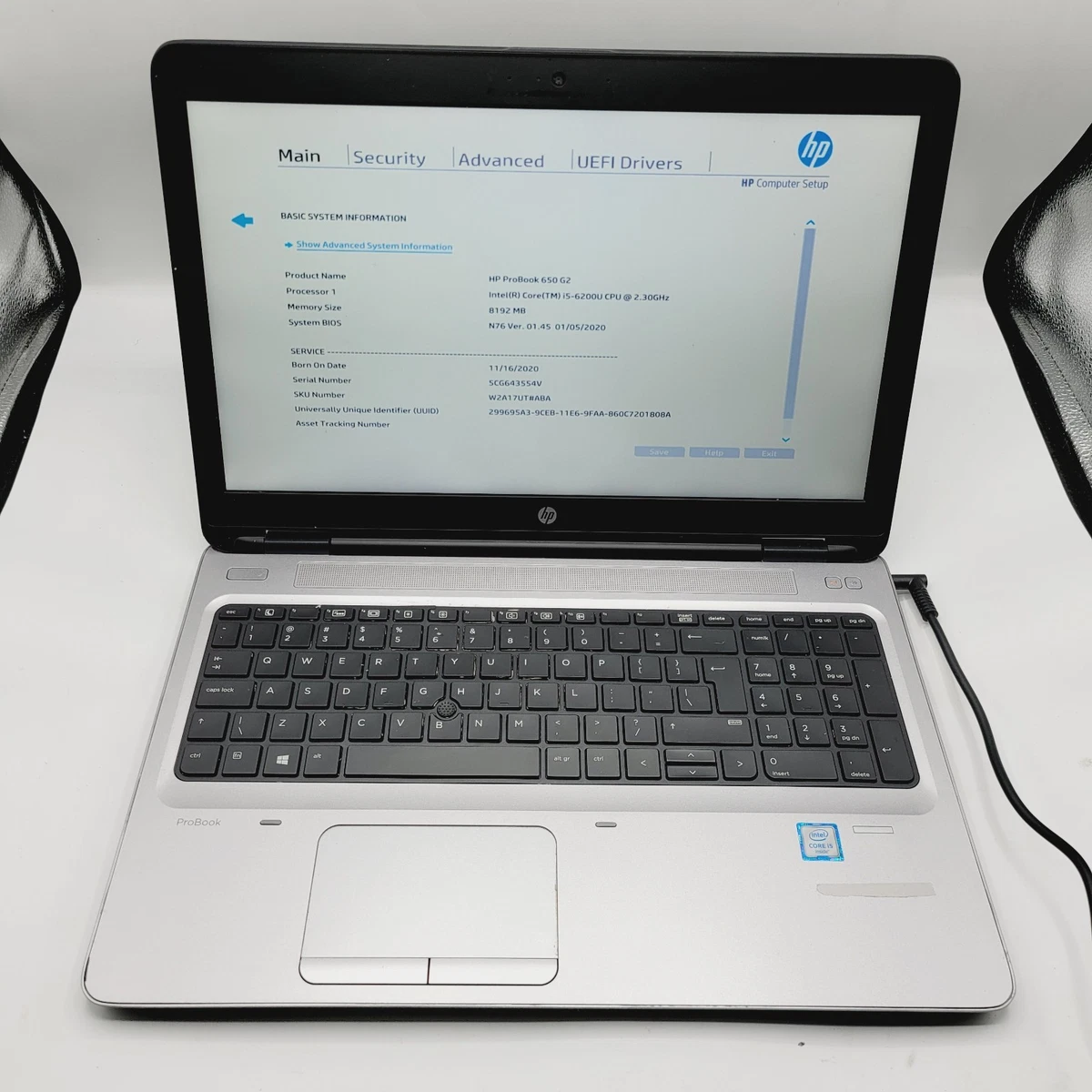 HP ProBook Intel Core i5 6th Gen. PC Laptops & Netbooks 8 GB RAM