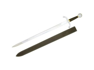 Medieval Warrior Handmade Fantasy Royal Sentry Sword-Leather Scabbard-42''