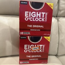 2 Pk  Eight O'Clock Coffee  Medium Roast K-Cup Pods  32 X 2  64 Count Pods