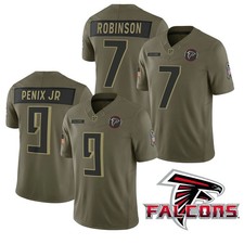 Men's Falcons Olive 2025 Salute to Service Limited All Stitched Jersey S-3XL-NWT