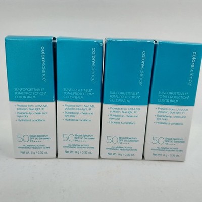 4x New ColoreScience Sunforgettable SPF50 Total Protection Color Balm BERRY