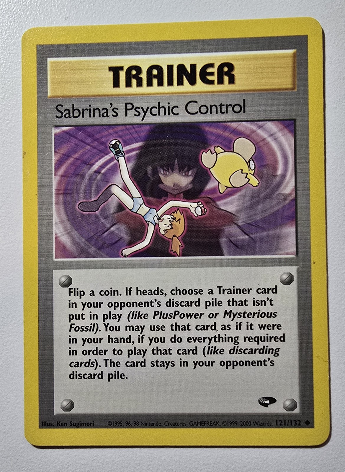 Pokemon TCG Sabrina’s Psychic Control, 2000 Trainer 121/132 Uncommon Near-Mint