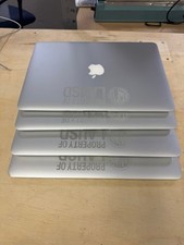 Lot of 4 13" MacBook Air 1.4 GH i5 4GB RAM No Drive 2013 USED ENGRAVED
