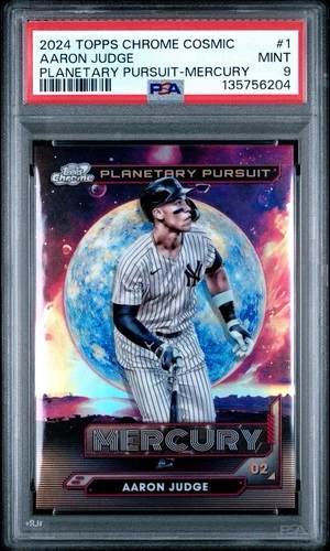 2024 Topps Cosmic Chrome AARON JUDGE Planetary Pursuit Mercury PSA 9 #PPM-1