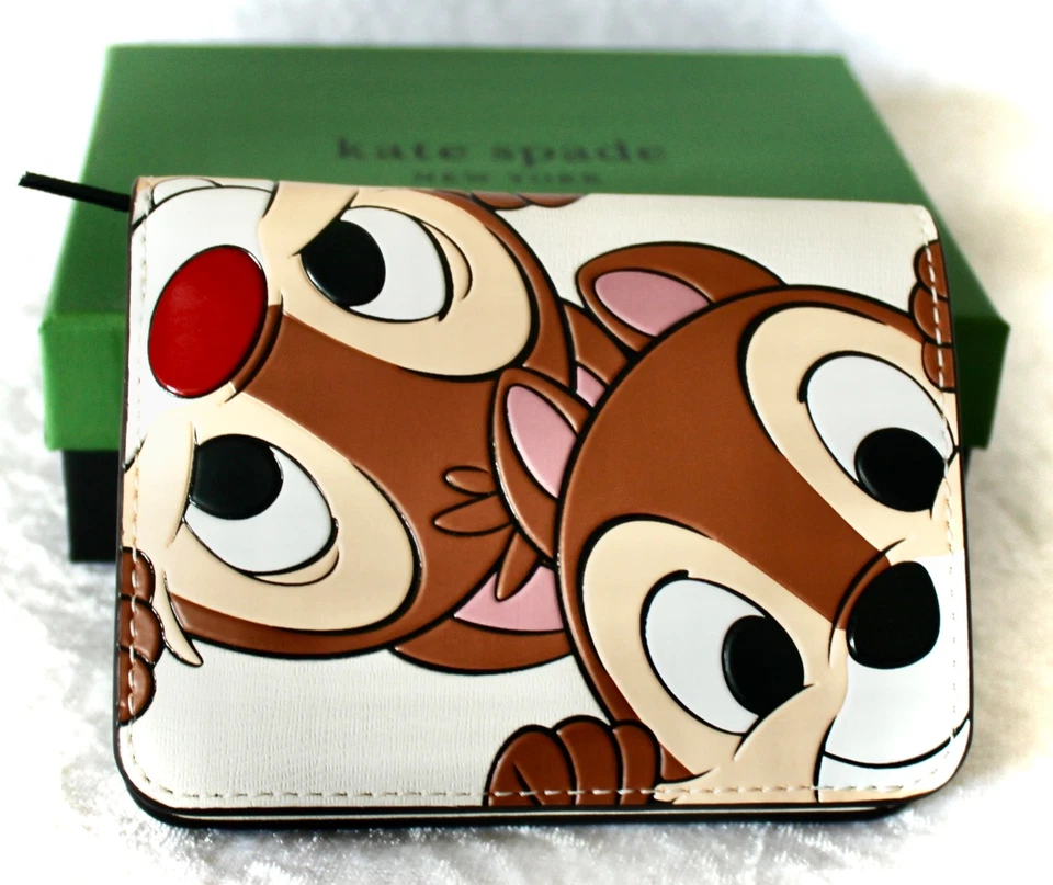 KATE SPADE NEW YORK Kate Spade ♥️ GELDBÖRSE ♥️GELDBEUTEL DISNEY CHIP N DALE CHAP♥️ PORTEMONNAIE NEU