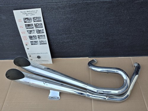 Vintage Hooker Exhaust For 84-99 Harley softail