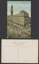 Australia Old Colour Postcard Sydney General Post Office Clock Tower Street TRAM