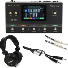 Headrush Core Guitar Multi-effect/Amp Modeler/Vocal Processor Unit Headphones