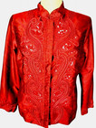 Chico’s Jacket - Red Metallic Sequins  - Chico's Size 2 Large — photo 1