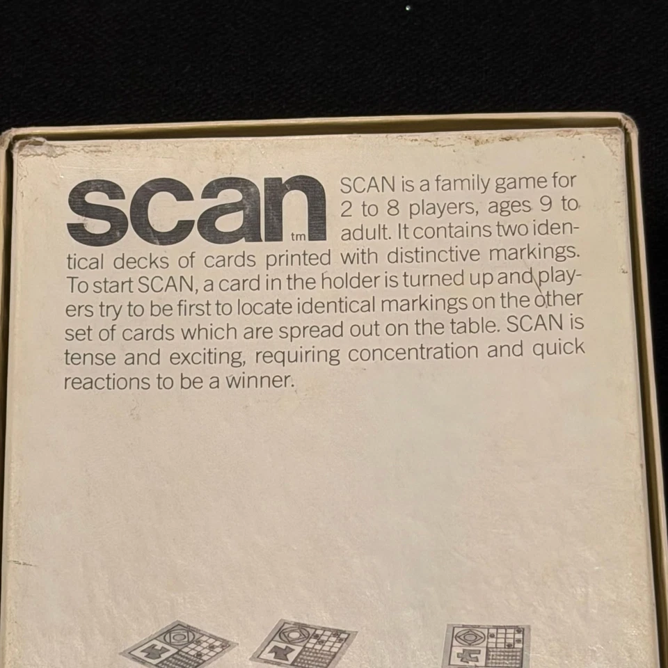 Vintage 1970 Parker Brothers Scan Split Second Matching Game - Image 4 of 4