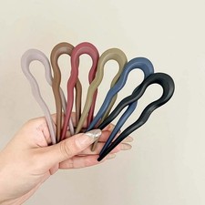Women U Shaped Hairpin French Style Hair Pin Hair Stick Hair Fork Stick Pins NEW